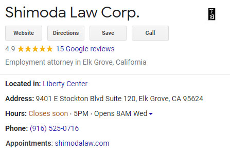Google My Business for Shimoda & Rodriguez Law, PC